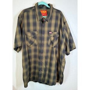 DIXXON Flannel Co The Corps Plaid Short Sleeve Top Size 4XL